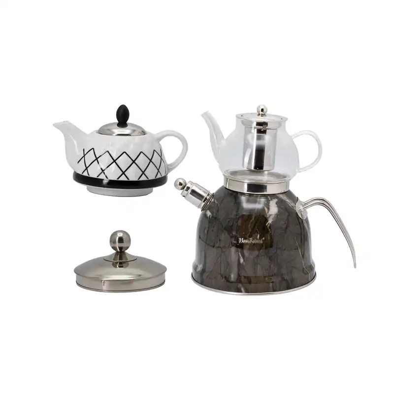 کتری و قوری هاوس رولند مدل ماربل کد 700061 مجموعه 3 عددی