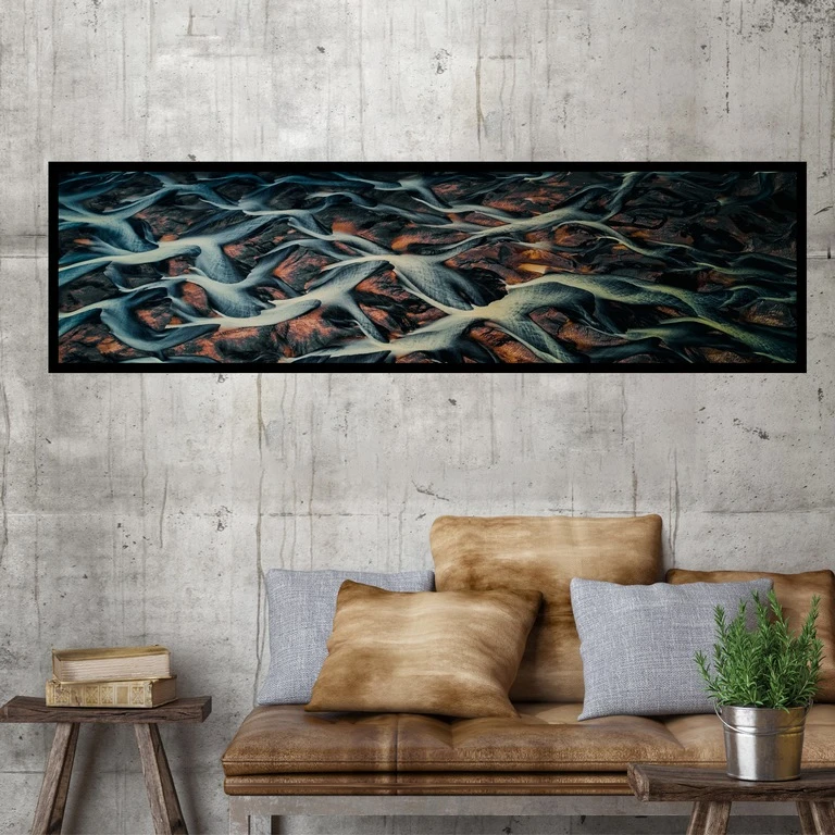 تابلو بکلیت طرح نقاشی سورئالیسم ریشه درخت مدل B-7596