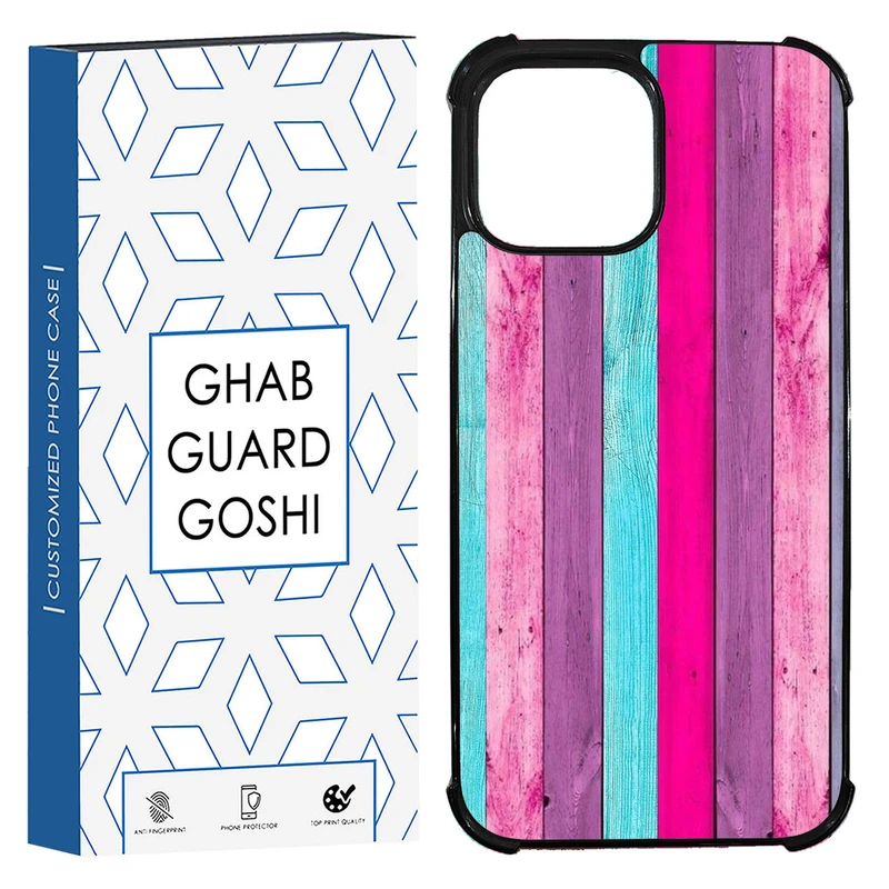 کاور قاب گارد گوشی طرح چوب رنگی کد TPU-253 مناسب برای گوشی موبایل اپل Iphone 13 / 14