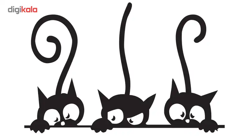 استیکر دیواری دکوگراف طرح گربه