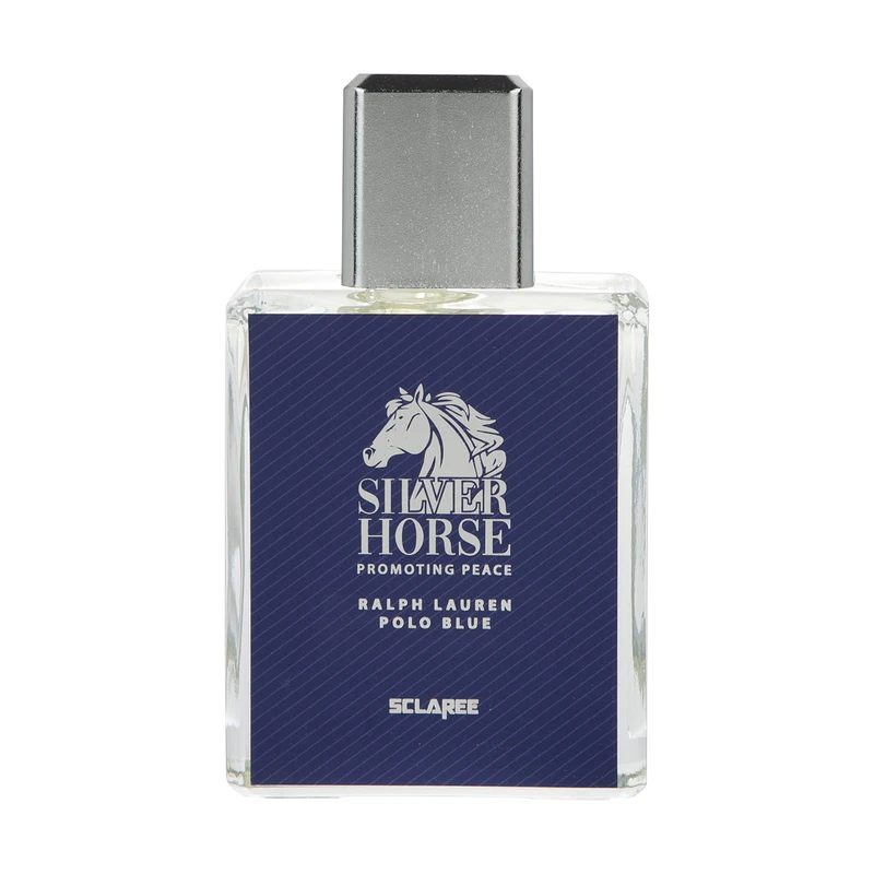 ادو پرفیوم مردانه اسکلاره مدل POLO BLUE SILVER HORSE حجم 100 میلی لیتر