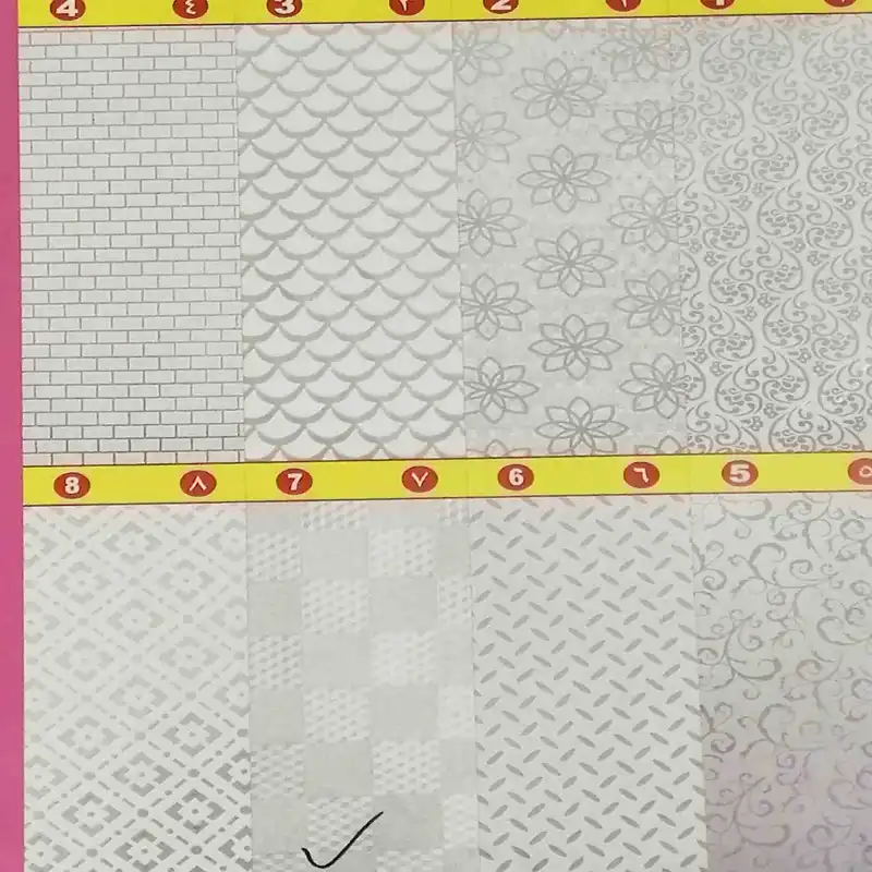 جلد کتاب مدل چسبی طرح مربع بسته 10 عددی