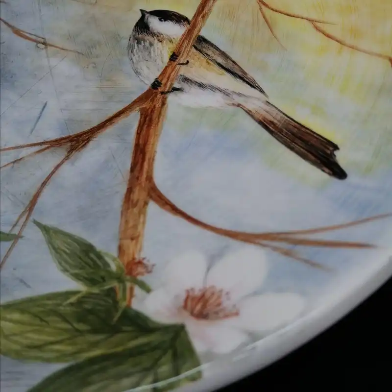 شیرینی خوری سرامیکی هیوا طرح شکوفه کد 11152808