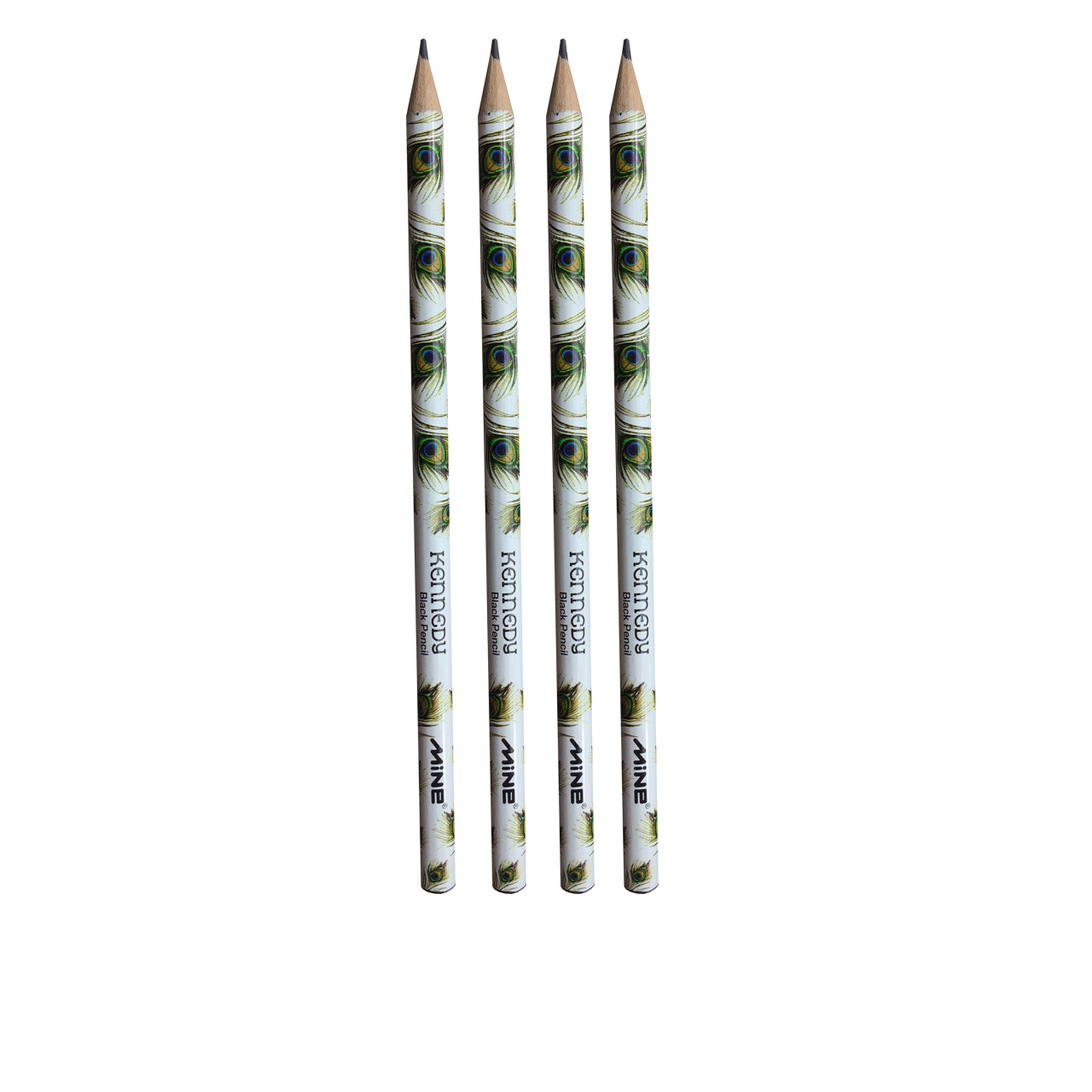 مداد مشکی مدل Mine Feather بسته 4 عددی