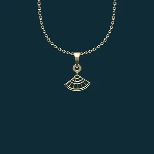 گردنبند طلا 18 عیار زنانه مدوپد مدل هندسی کد BB2-1-1083