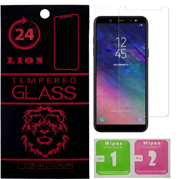 محافظ صفحه نمایش شیشه ای لاین مدل 2.5D مناسب برای گوشی سامسونگ Galaxy A6 2018 محافظ صفحه نمایش شیشه ای لاین مدل 2.5D مناسب برای گوشی سامسونگ Galaxy A6 2018