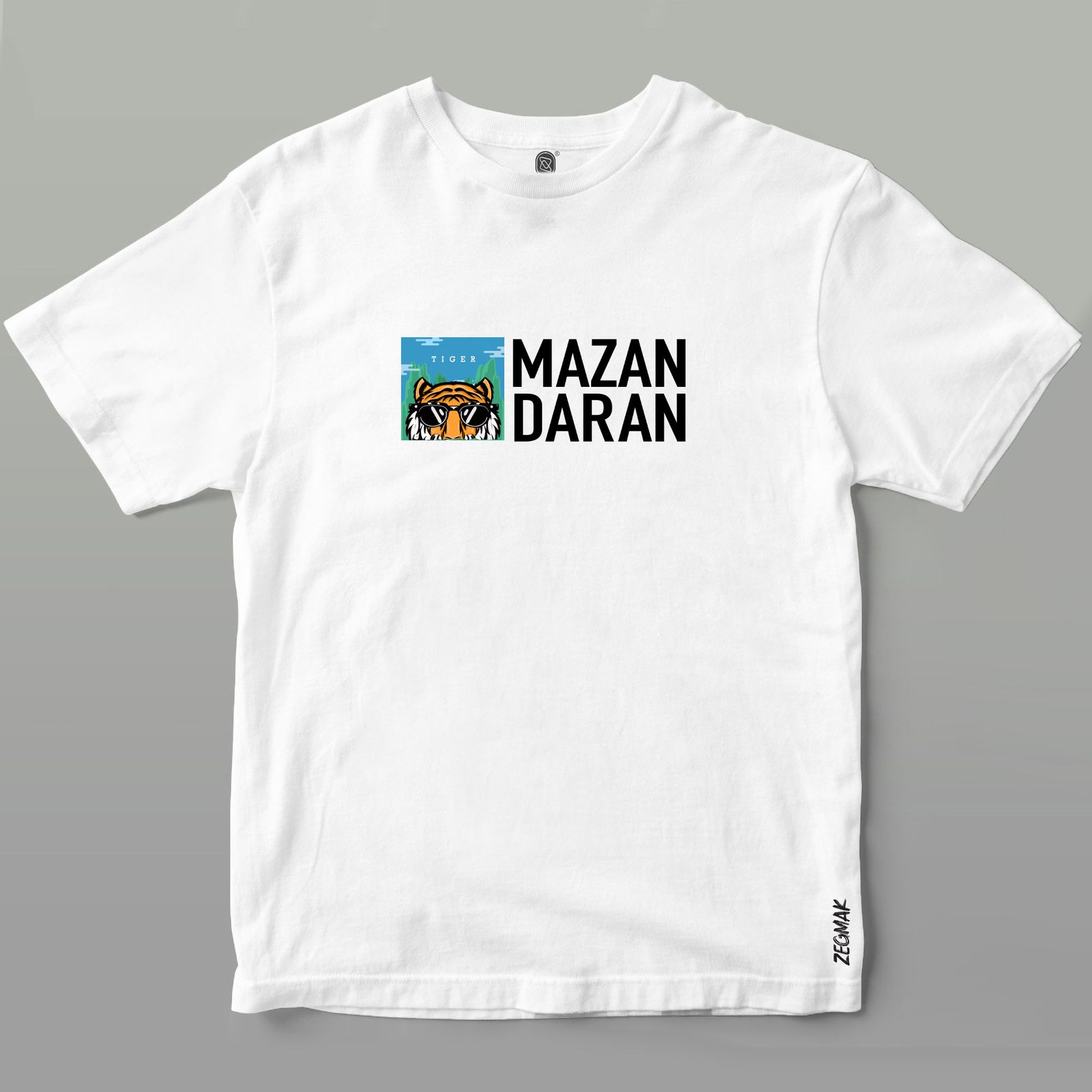 تی شرت آستین کوتاه مردانه زگماک مدل ببر مازندران -  - 2