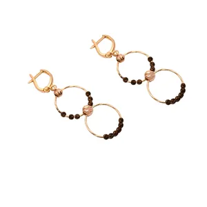 گوشواره طلا 18 عیار رزگالری کد N058