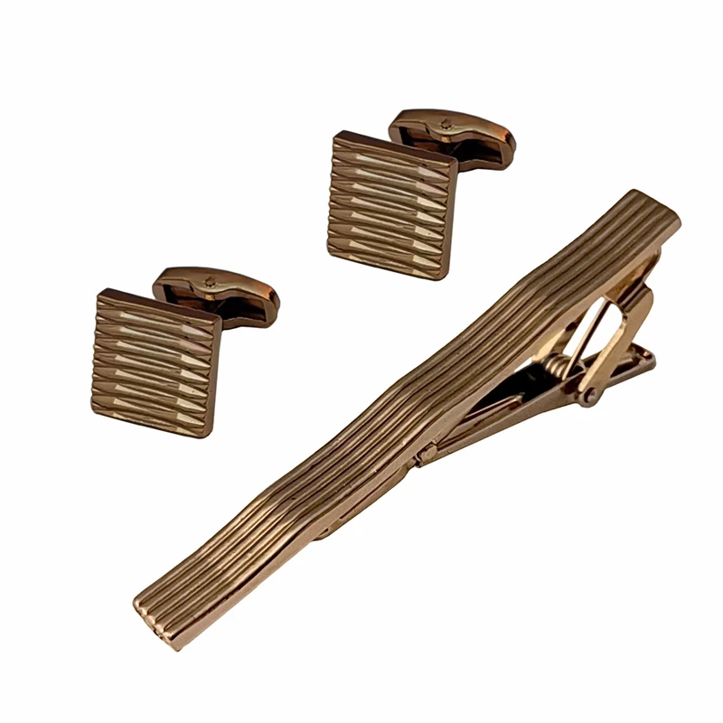 ست دکمه سردست و گیره کراوات مردانه مدل 548