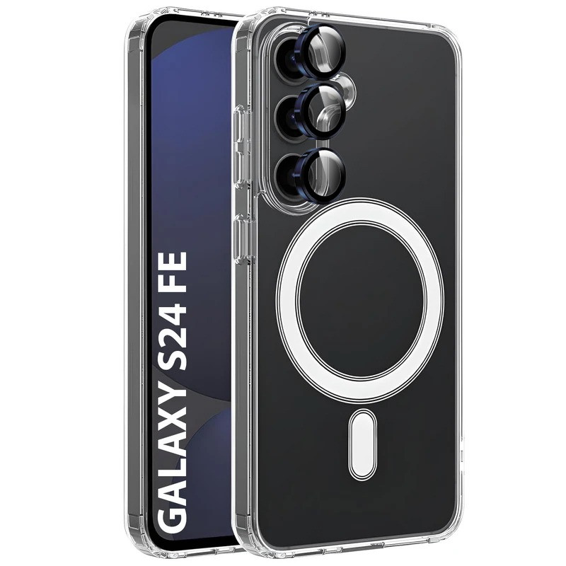 کاور پنتر مدل Protection مناسب برای گوشی موبایل سامسونگ Galaxy S24 FE به همراه محافظ لنز دوربین 