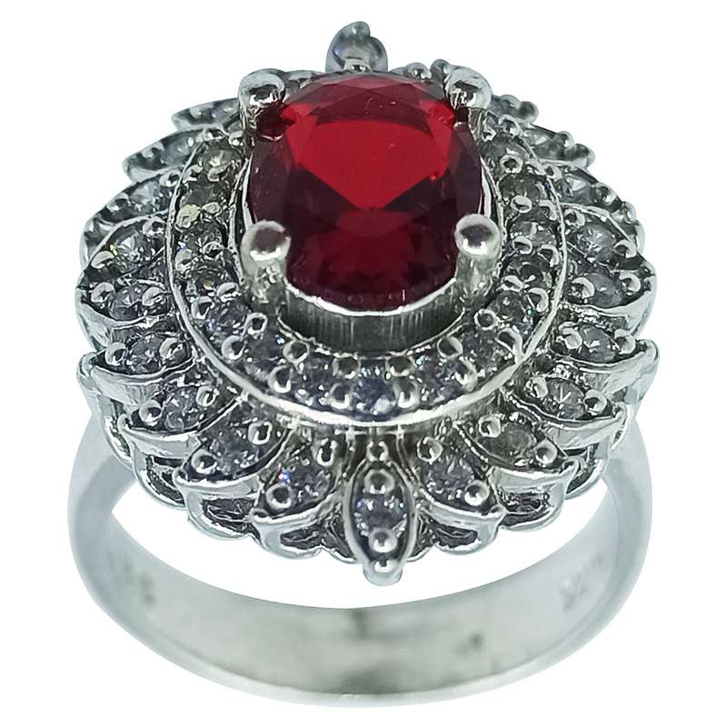 انگشتر نقره زنانه سلین کالا مدل یاقوت ce-As202