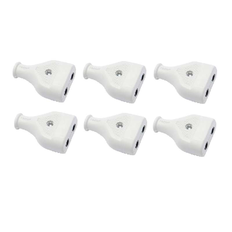 مادگی دو شاخه برق تهران مدل 2023 بسته 6 عددی مادگی دو شاخه برق تهران مدل 2023 بسته 6 عددی