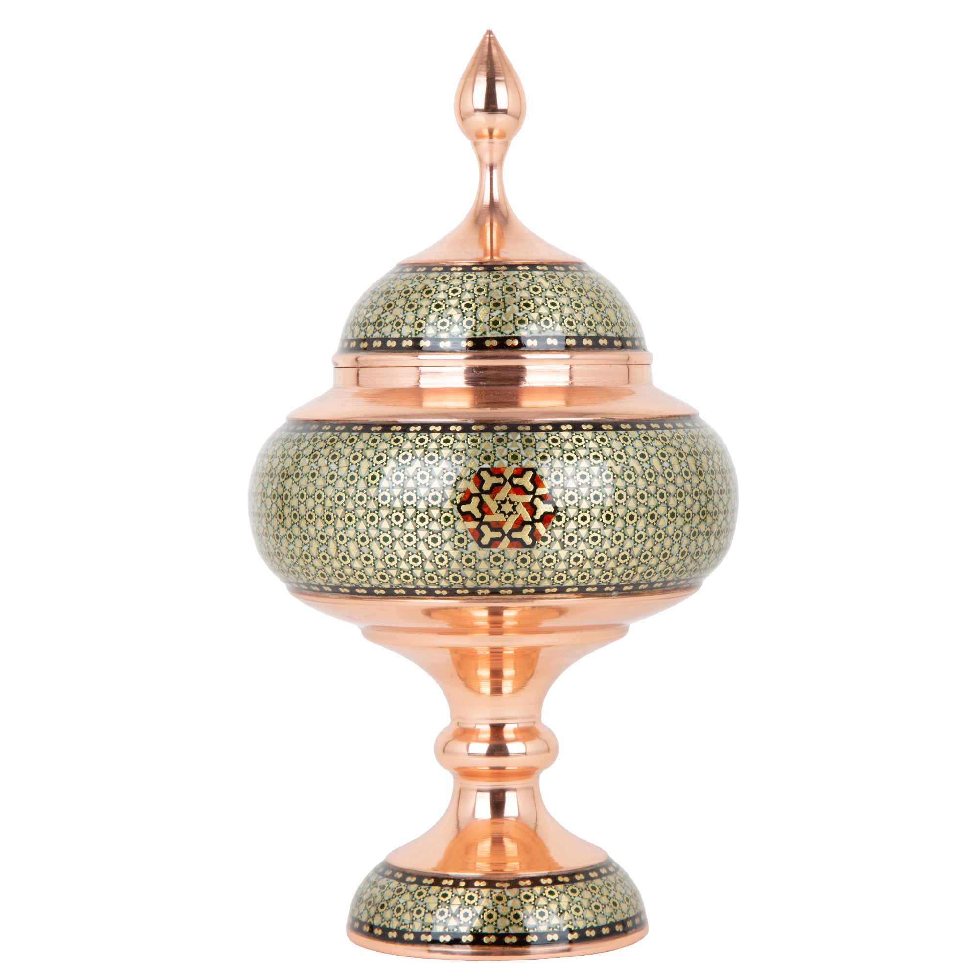 شکلات خوری خاتم کاری گالری گوهران مدل شمس کد 52