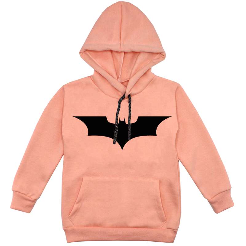  هودی پسرانه مدل خفاش کد F110 رنگ گلبهی