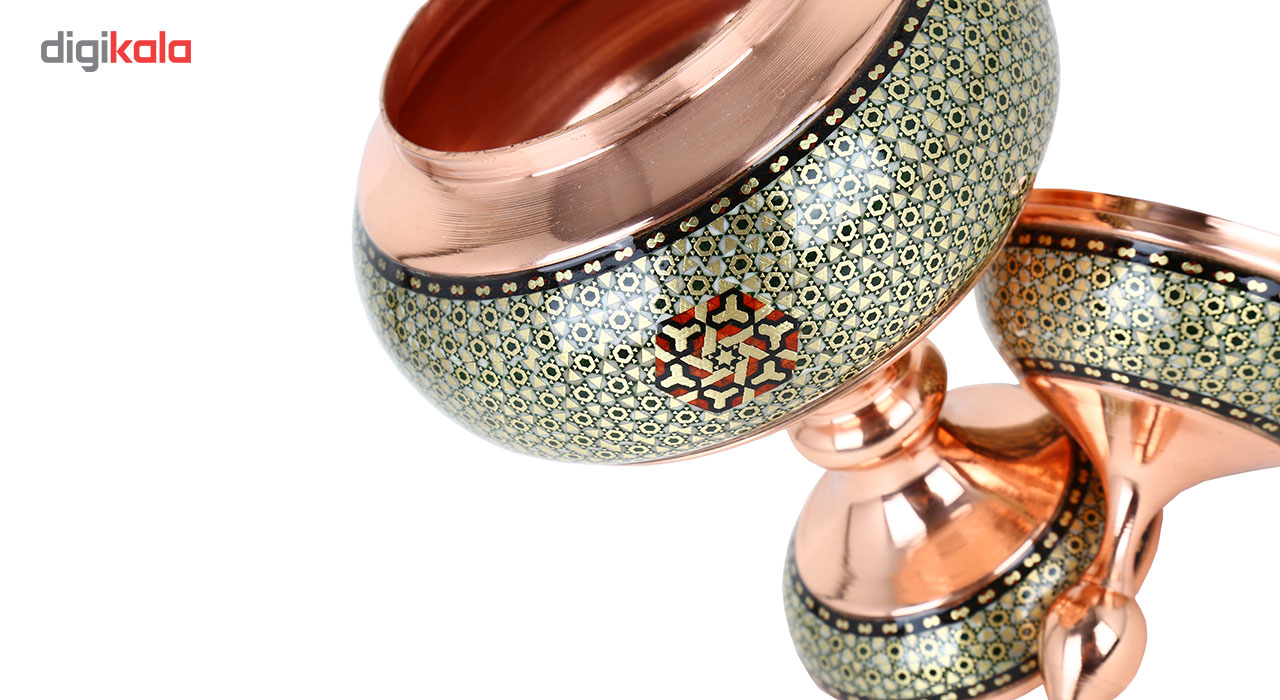 شکلات خوری خاتم کاری گالری گوهران مدل شمس کد 52