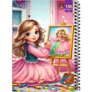 دفتر نقاشی 150 برگ انتشارات  بله مدل رحلی طرح فانتزی دختر طراح کد A4-P105