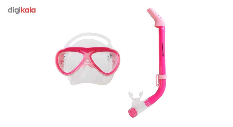 ماسک و اسنورکل شنای بچگانه آروپک مدل Naughty Kid Pink سایز M
