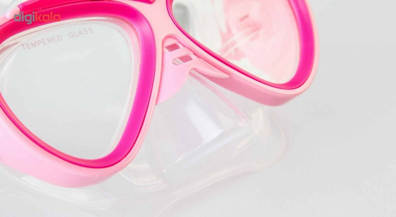 ماسک و اسنورکل شنای بچگانه آروپک مدل Naughty Kid Pink سایز M
