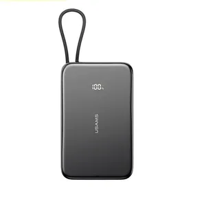پاوربانک یوسمز مدل US-CD227-20W ظرفیت 5000 میلی آمپر ساعت به همراه کابل متصل USB-C
