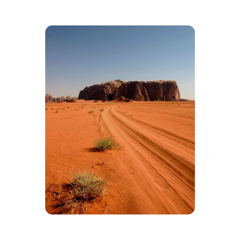 ماوس پد اطلس آبی طرح  بیابان و صخره مدل T6923