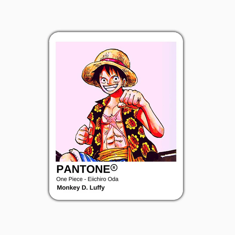 استیکر لپ تاپ و موبایل بووم طرح لوفی مدل Pantone کد MD75