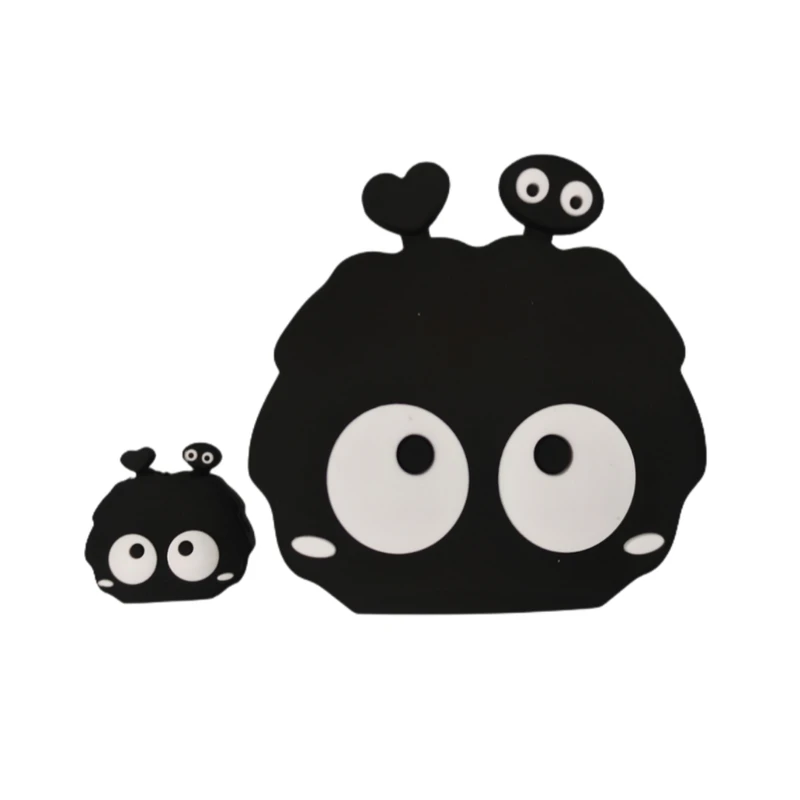 محافظ کابل طرح عروسکی میکروب هپل به همراه محافظ شارژر دیواری مجموعه 2 عددی