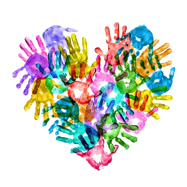 استیکر پارچه و لباس پاد آفرین طرح قلب کد 2578