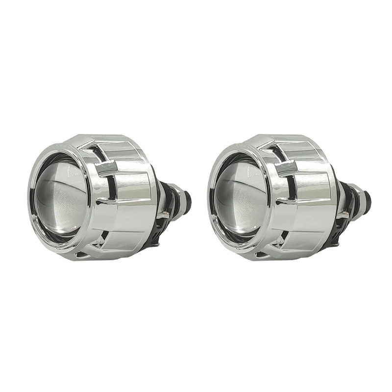 لنز چراغ خودرو دو حالته زیمر مدل L25-4300K BI-LED پایه دوکنتاکت مجموعه دو عددی