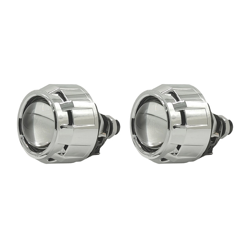 لنز چراغ خودرو دو حالته زیمر مدل L25-4300K BI-LED پایه دوکنتاکت مجموعه دو عددی