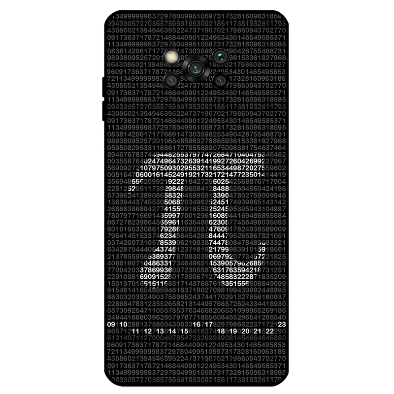 کاور مگافون طرح عدد پی مدل 7240 مناسب برای گوشی موبایل شیائومی Poco X3 / X3 NFC / X3 Pro