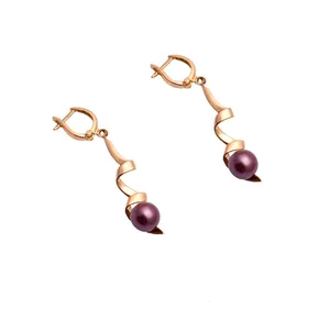گوشواره طلا 18 عیار رزگالری کد N065 