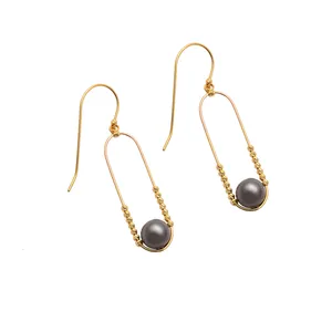 گوشواره طلا 18 عیار رزگالری کد N069 