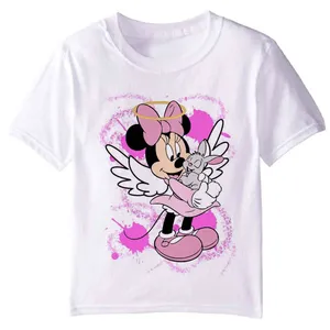 تی شرت آستین کوتاه دخترانه مدل میکی موس بالدار F21