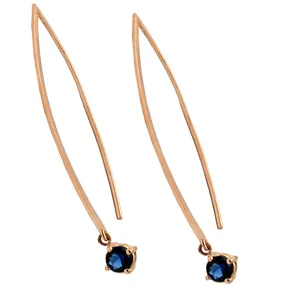  گوشواره طلا 18 عیار رزگالری کد N073