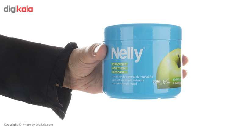 ماسک مو نلی مدل Green Apple حجم 500 میلی لیتر