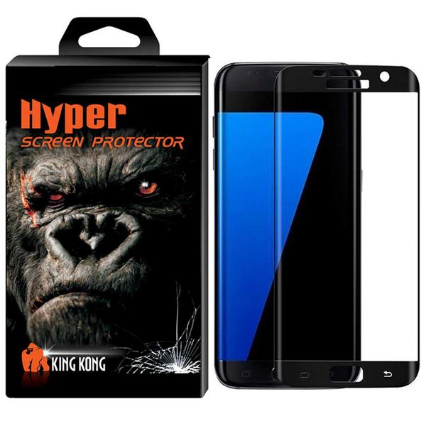 محافظ صفحه نمایش شیشه ای دور چسب کینگ کونگ مدل Hyper Fullcover مناسب برای سامسونگ گلکسی S7 Edge محافظ صفحه نمایش شیشه ای دور چسب کینگ کونگ مدل Hyper Fullcover مناسب برای سامسونگ گلکسی S7 Edge