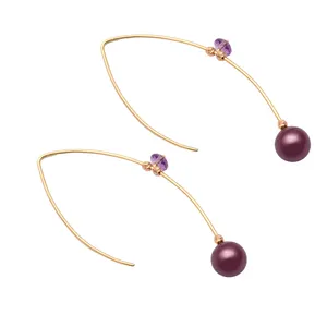 گوشواره طلا 18 عیار رزگالری کد N077 