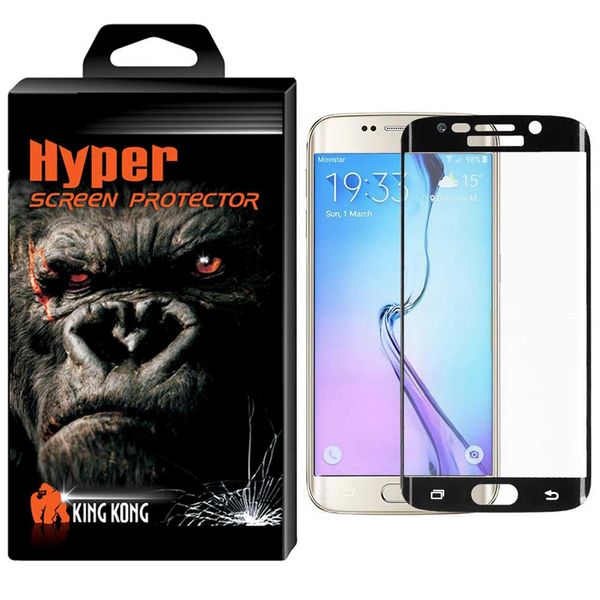محافظ صفحه نمایش شیشه ای کینگ کونگ مدل Hyper Fullcover مناسب برای سامسونگ گلکسی S6 Edge محافظ صفحه نمایش شیشه ای کینگ کونگ مدل Hyper Fullcover مناسب برای سامسونگ گلکسی S6 Edge