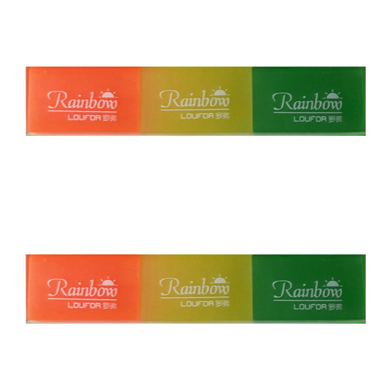 پاک کن رینبو مدل plastic erazer بسته 6 عددی