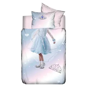 سرویس کاور لحاف نوزادی 4 تکه 3D وارول طرح Skirt