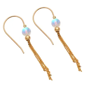 گوشواره طلا 18 عیار رزگالری کد N080