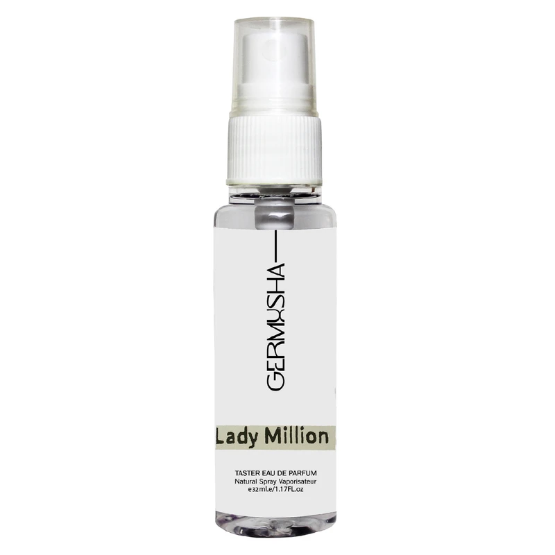 عطر جیبی زنانه گرموشا مدل لیدی میلیون با رایحه شیرین حجم 32 میلی‌لیتر