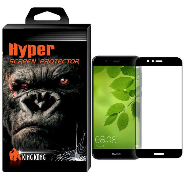 محافظ صفحه نمایش شیشه ای کینگ کونگ مدل Hyper Fullcover مناسب برای گوشی هواوی Nova 2 Plus محافظ صفحه نمایش شیشه ای کینگ کونگ مدل Hyper Fullcover مناسب برای گوشی هواوی Nova 2 Plus