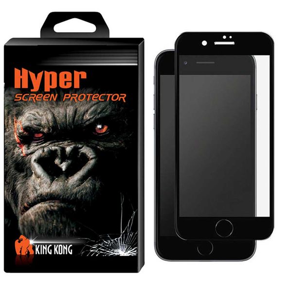 محافظ صفحه نمایش شیشه ای کینگ کونگ مدل Hyper Fullcover مناسب برای گوشی اپل آیفون 7Plus/8Plus محافظ صفحه نمایش شیشه ای کینگ کونگ مدل Hyper Fullcover مناسب برای گوشی اپل آیفون 7Plus/8Plus