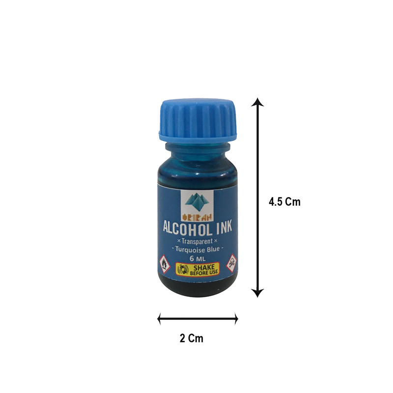 جوهر رنگ رزین اپوکسی اوریران کد VIA06 حجم 6 میلی لیتر بسته 6 عددی