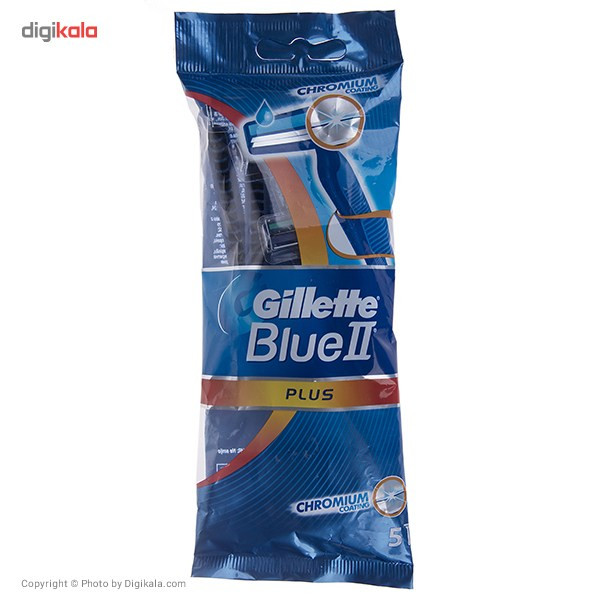 خود تراش ژیلت مدل Blue 2 Plus بسته 5 عددی خود تراش ژیلت مدل Blue 2 Plus بسته 5 عددی