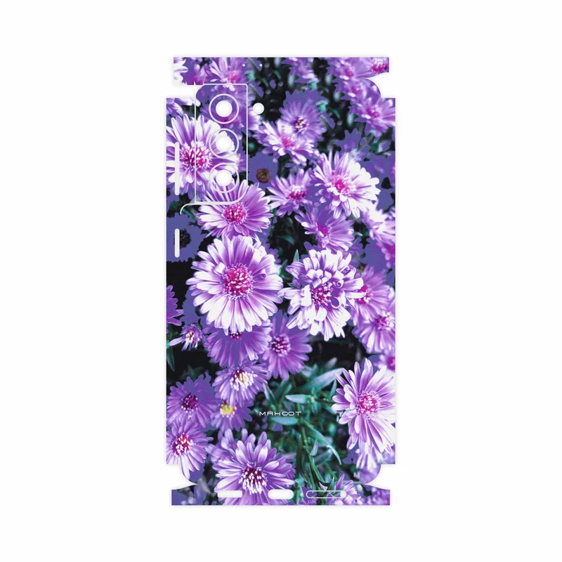 برچسب پوششی ماهوت مدل Purple-Flower-FullSkin مناسب برای گوشی موبایل سامسونگ Galaxy S21 5G