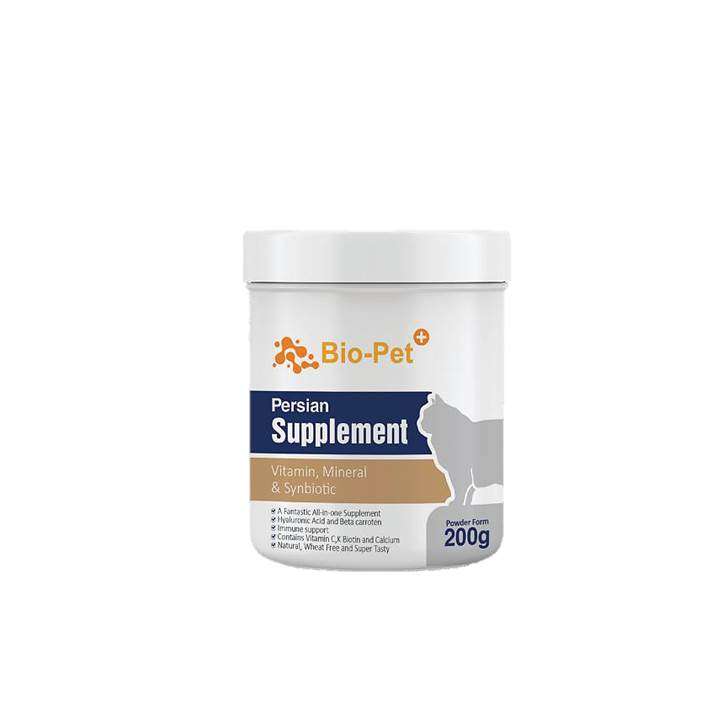 مکمل غذای گربه بایو پت پلاس
 مدل Persian Supplement وزن 200 گرم