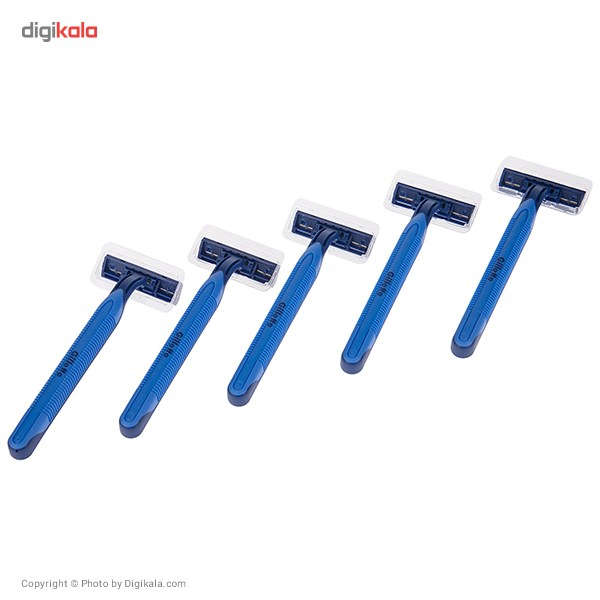 خود تراش 5 عددی ژیلت مدل Blue 2 Plus