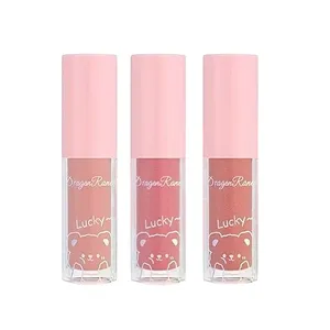 رژ لب مایع دراگون رانی مدل Lucky مجموعه 3 عددی